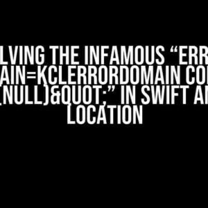 Solving the Infamous “Error Domain=kCLErrorDomain Code=1 "(null)"” in Swift and Core Location